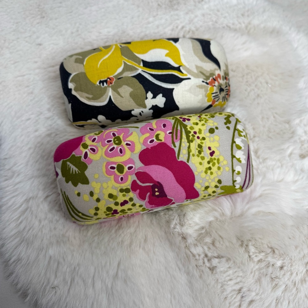 Vera Bradley Floral Eyeglass Cases‎ - Pink and Yellow